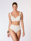 Biquíni Hot Pant Modelador Textura Marroquina