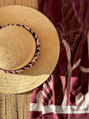 Chapeú Paris Palha Rústica Aba Grande - Preto