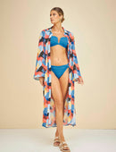 Biquíni Premium Decote V Textura Safira