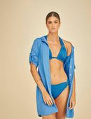 Saída de Praia Chemisier UltraTech UV50+ Safira