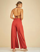 Calça Pantalona Cos Largo Extra Comfort Nature