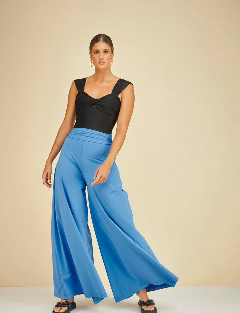 Calça Pantalona Cos Largo Extra Safira