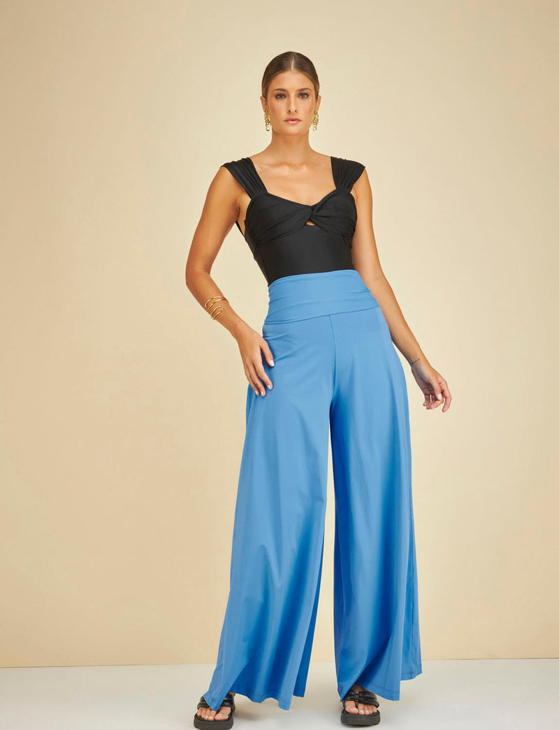 Calça Pantalona Cos Largo Extra Safira