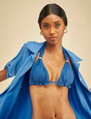 Saída de Praia Chemisier UltraTech UV50+ Safira