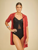 Saída de Praia Chemisier UltraTech UV50+ Nature