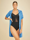 Saída de Praia Chemisier UltraTech UV50+ Safira