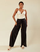 Calça Pantalona Rayon Preto