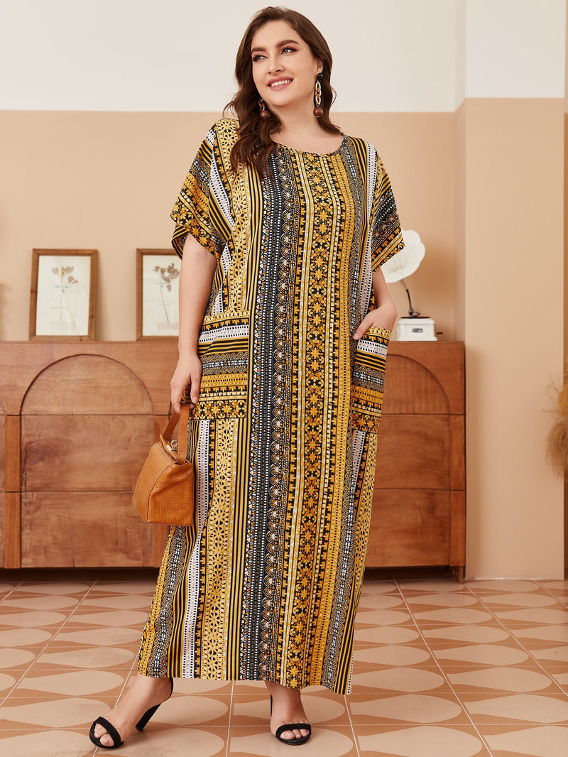 Túnica Feminina com Bolsos Frontal - Najila. Plus Size