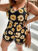 Macacão Feminino Florido Melissa Plus Size