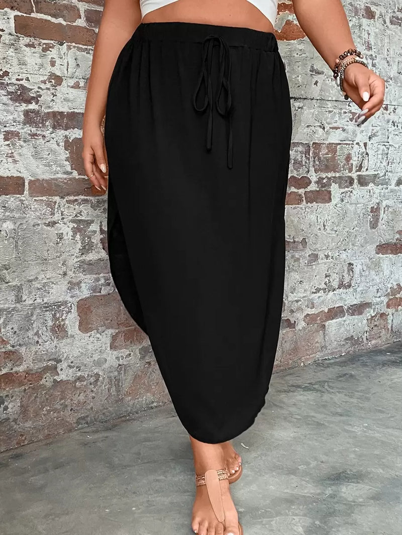 Saia Feminino com bainha curvada - Arienne. Plus size