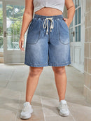 Shorts Feminino com Cordão na cintura - Serena. Plus Size