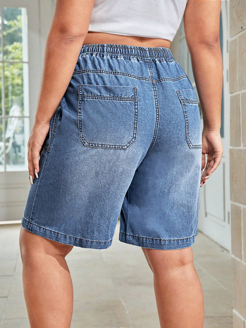 Shorts Feminino com Cordão na cintura - Serena. Plus Size