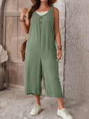 Macacão Feminino sem mangas e Botão Frontal - Luana. Plus Size