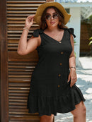 Vestido feminino sem Manga Magnolia Plus Size