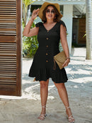 Vestido feminino sem Manga Magnolia Plus Size