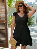 Vestido feminino sem Manga Magnolia Plus Size