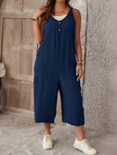 Macacão Feminino sem mangas e Botão Frontal - Luana. Plus Size