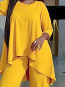 Conjunto Feminino Elegante Assimétrico Rubi Plus Size