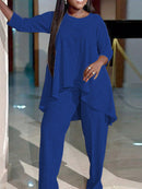 Conjunto Feminino Elegante Assimétrico Rubi Plus Size