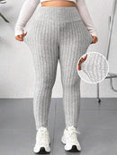 Legging Feminina Canelada de Cintura Alta - Eny. Plus Size