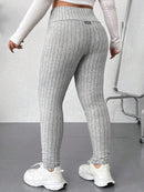 Legging Feminina Canelada de Cintura Alta - Eny. Plus Size