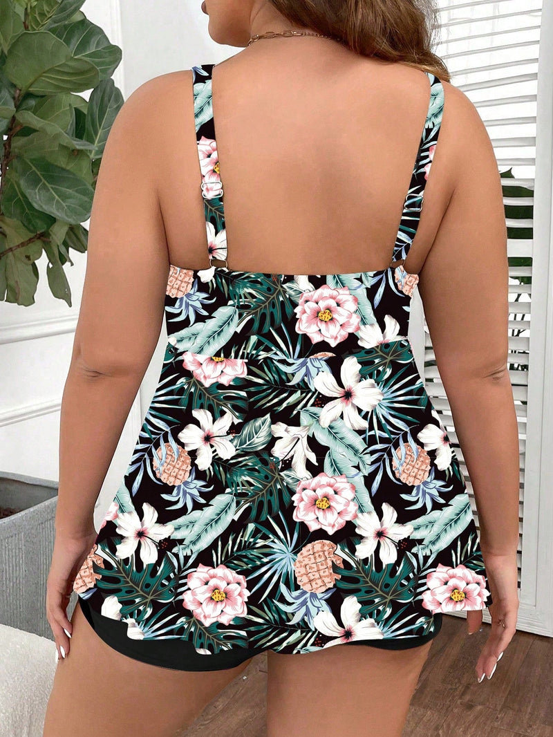 Tankini Feminino Estampado Pietra Plus Size