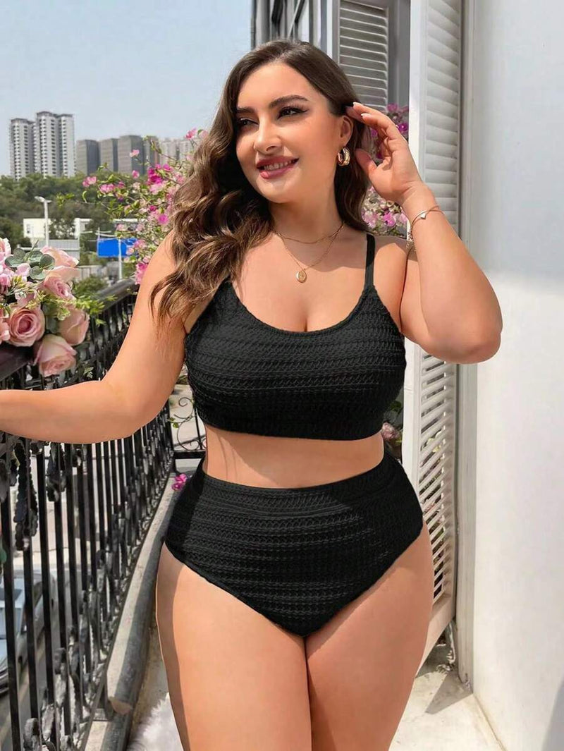Biquini Feminino com Calcinha de Cintura Alta - Beliana. Plus Size