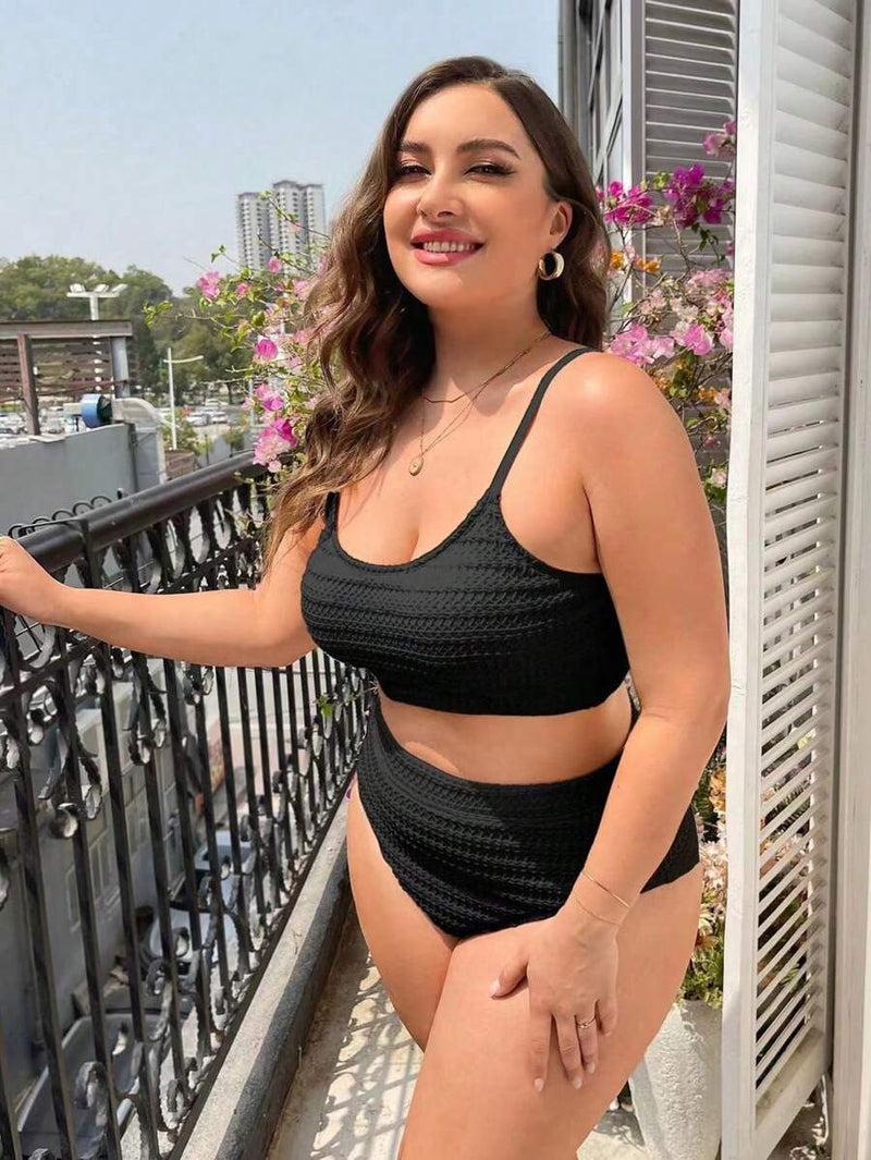 Biquini Feminino com Calcinha de Cintura Alta - Beliana. Plus Size