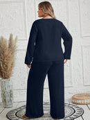 Conjunto feminino texturizado Brunellis Plus Size