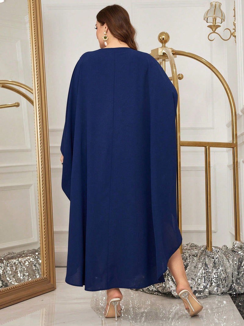 Túnica Feminina Elegante de Manga Morcego - Laila. Plus Size