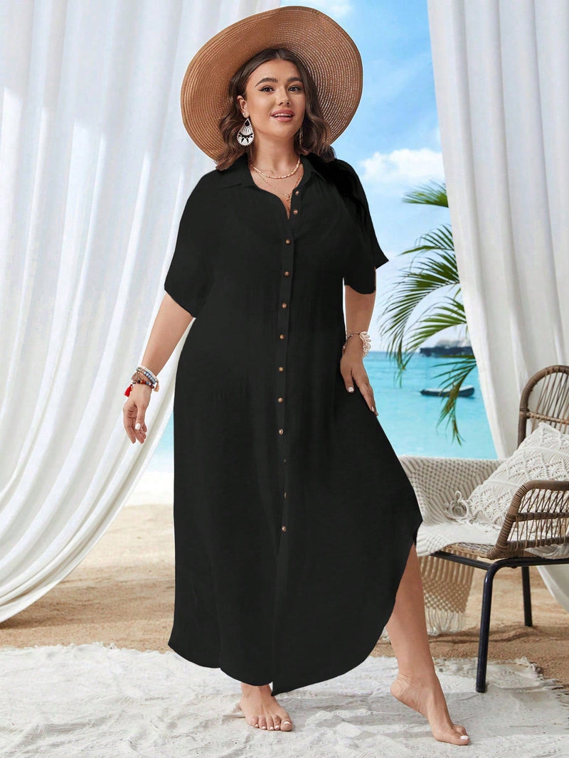 Saída de Praia Feminina Valentina Plus Size
