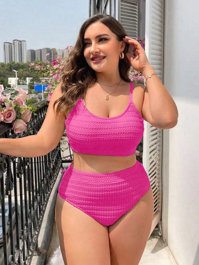 Biquini Feminino com Calcinha de Cintura Alta - Beliana. Plus Size