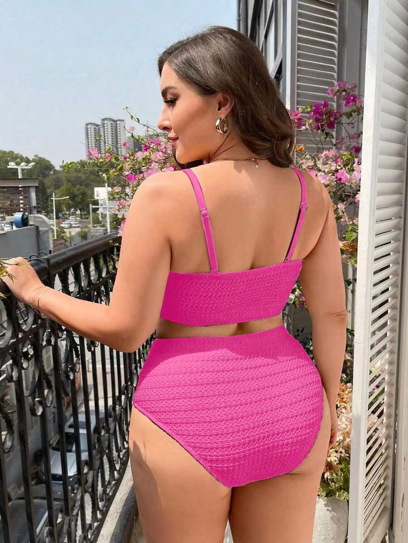 Biquini Feminino com Calcinha de Cintura Alta - Beliana. Plus Size