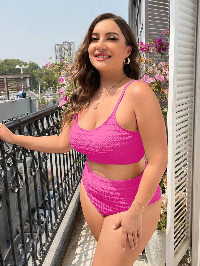 Biquini Feminino com Calcinha de Cintura Alta - Beliana. Plus Size