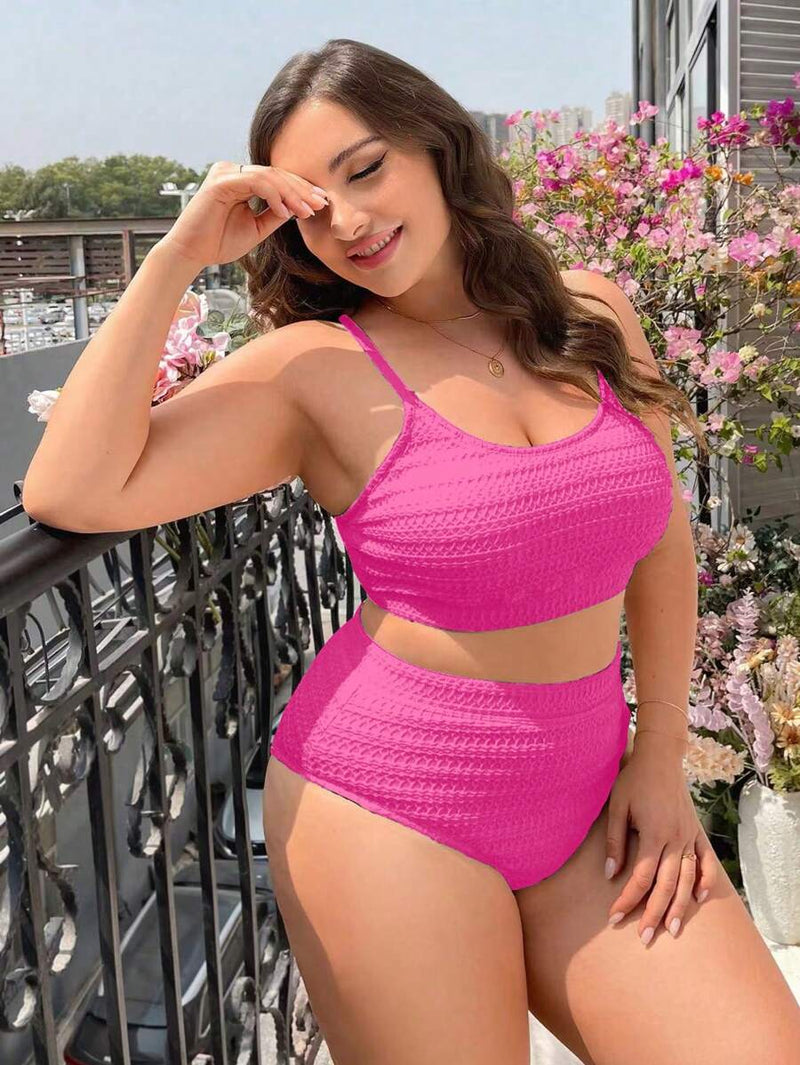 Biquini Feminino com Calcinha de Cintura Alta - Beliana. Plus Size