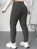 Legging Feminina Canelada de Cintura Alta - Eny. Plus Size