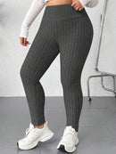 Legging Feminina Canelada de Cintura Alta - Eny. Plus Size