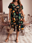 Conjunto feminino estampado de bermuda Isabelly. Plus Size