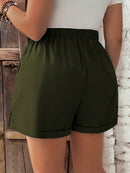 Short Feminino de Cintura com Cordão e Bolsos - Anastasia. Plus Size