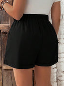 Short Feminino de Cintura com Cordão e Bolsos - Anastasia. Plus Size