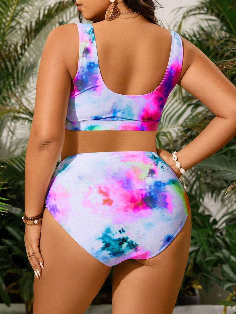 Biquini Feminino com Estampa Aleatória - Evelyn. Plus Size