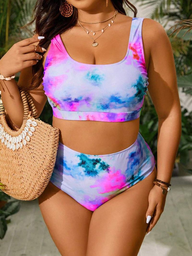 Biquini Feminino com Estampa Aleatória - Evelyn. Plus Size