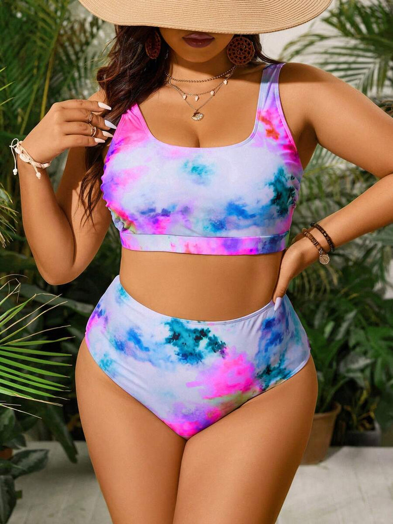 Biquini Feminino com Estampa Aleatória - Evelyn. Plus Size