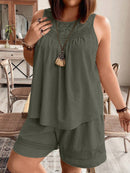 Conjunto feminino solto de verão Edelis. Plus Size