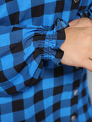 Vestido Camisa Feminino Xadrez com Manga Longa - Laila. Plus Size