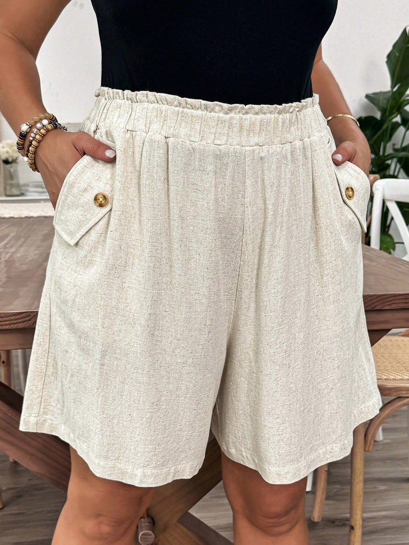 Short Feminino com cintura elástica - Debora. Plus Size