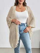 Cardigan Feminina de Praia com Efeito Vazado - Nicole. Plus Size