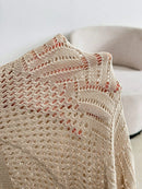 Cardigan Feminina de Praia com Efeito Vazado - Nicole. Plus Size