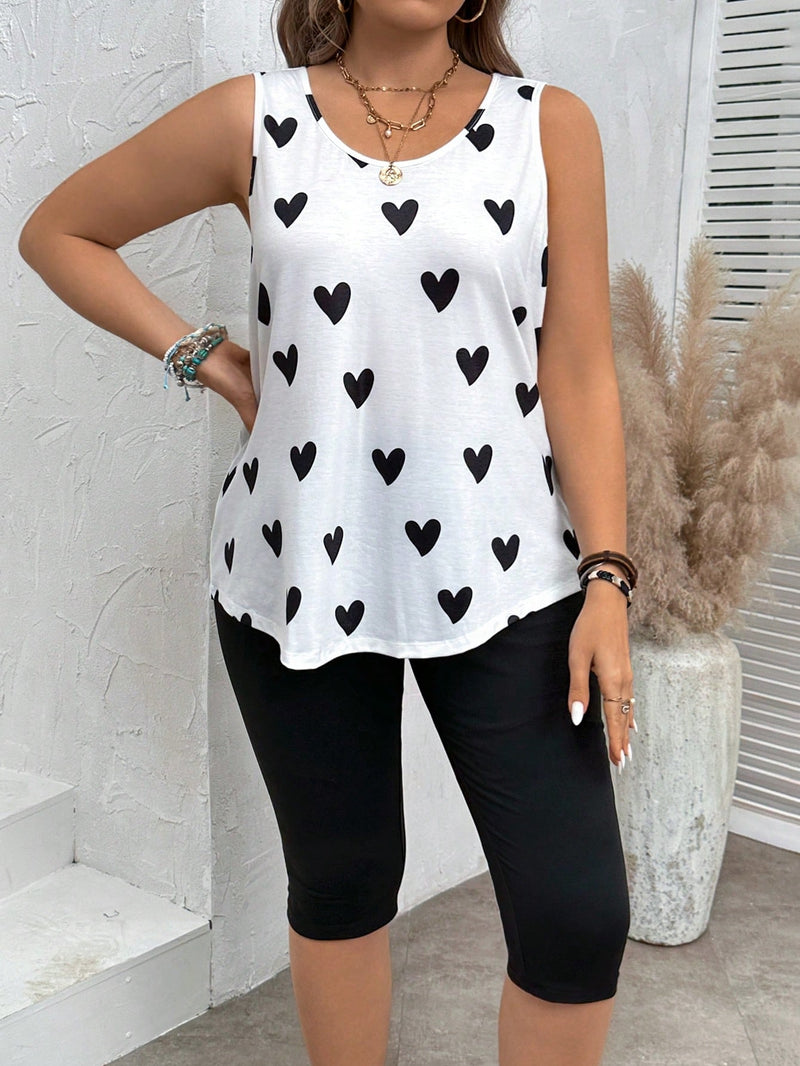 Conjunto feminino estampado Fabi. Plus Size