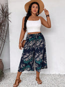 Calça Capri Feminina Perna Larga Amanda. Plus Size